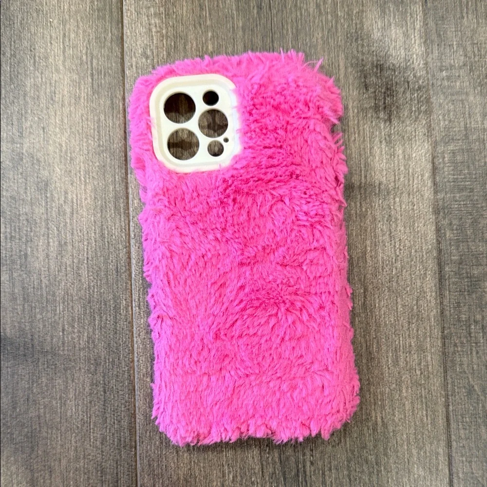 Pink Fuzzy Phone Case